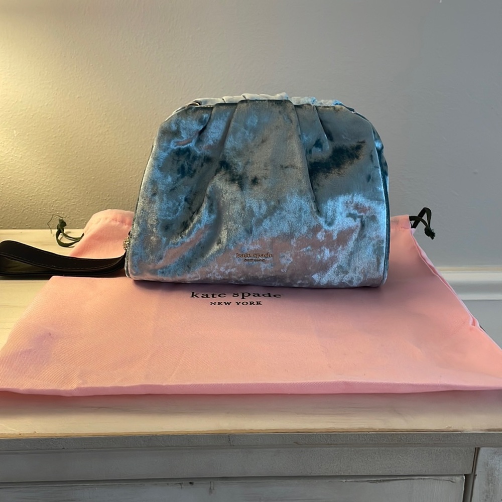 Kate spade clutch crushed velvet